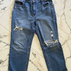 Abercrombie & Fitch , The Ankle Straight Ultra High Rise , 33/16R